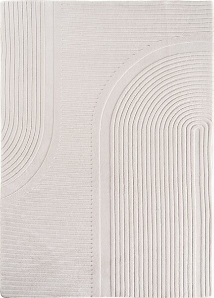 Ayyildiz , Kusový koberec Pompei 1612 cream, 80x150, biela, chodba / predsieň