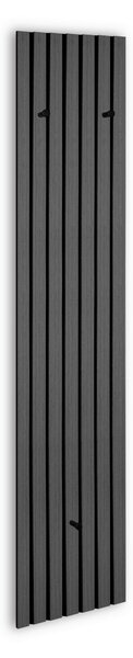 VEŠIAKOVÝ PANEL, sivá, čierna, 25/160/7 cm Xora - Vešiakové steny