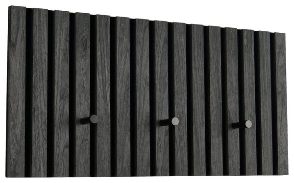VEŠIAKOVÝ PANEL, sivá, čierna, 60/30/7 cm Xora - Vešiakové steny