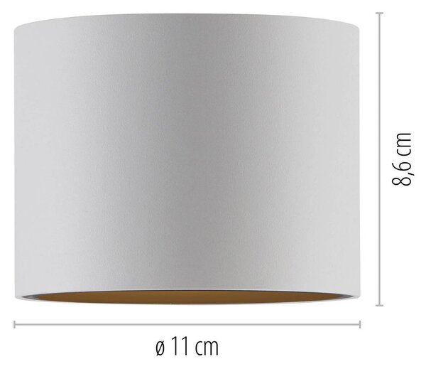 PURE stropné LED svetlo do kúpeľne Point, biele, Ø 18 cm, kov, IP44, Biela / opálová, Kúpeľňa, kov, Moderný, Závesné svietidlo