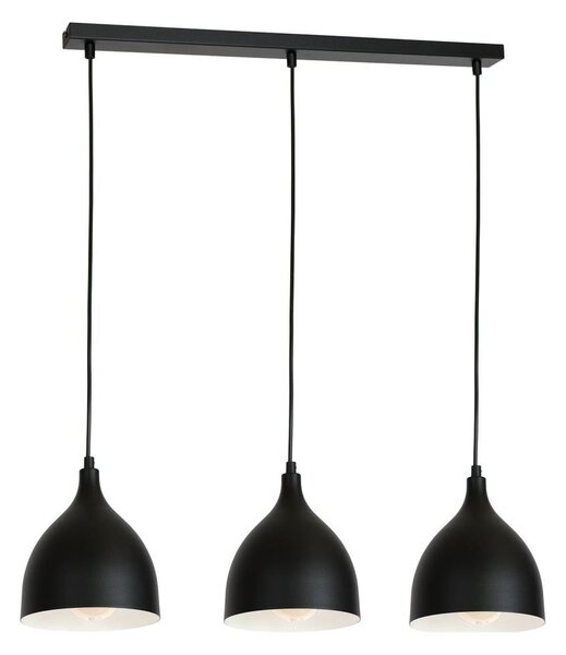 Luster na lanku NOAK 3xE27/15W/230V čierna