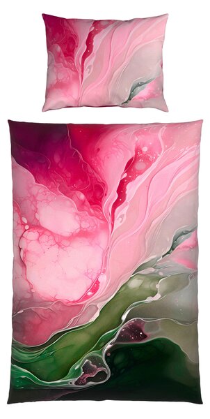 OBOJSTRANNÁ POSTEĽNÁ BIELIZEŇ, satén, pink, 140/200 cm Esposa - Obliečky & plachty