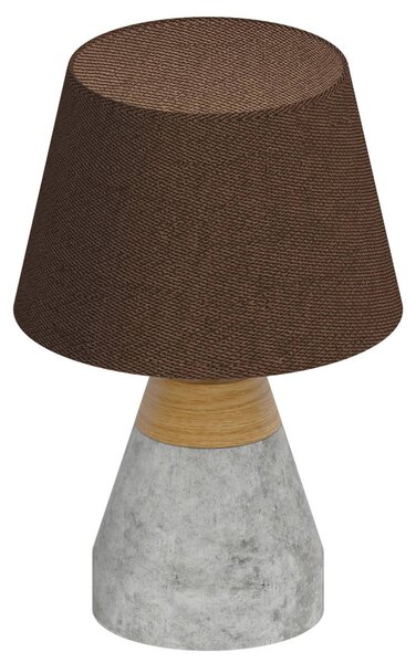 Textilná stolná lampa Tarega betónový podstavec