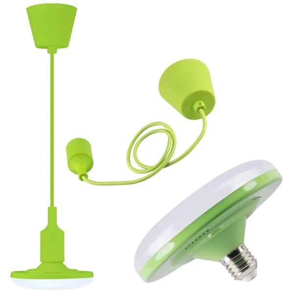 LED Závesné svietidlo KIKI 1xE27/10W/230V zelené