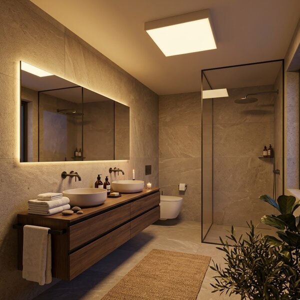 Rabalux 7895 Tartu stropné exteriérové svietidlo LED 18W/1800lm 2800-4000-6000K IP44 biela