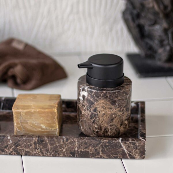 Hnedý mramorový dávkovač mydla 200 ml Marble - Mette Ditmer Denmark