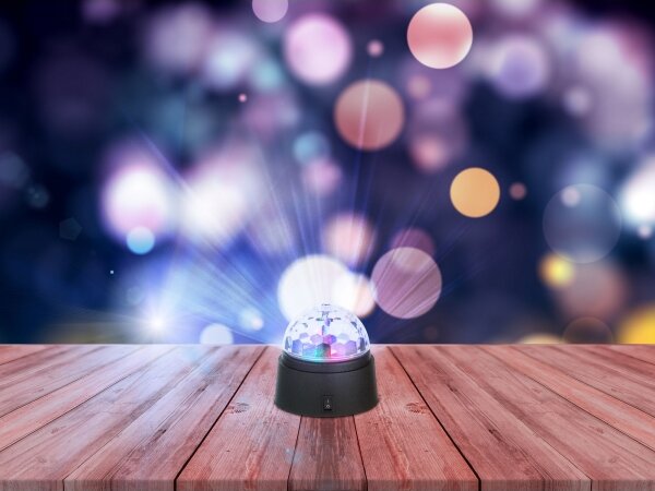 GLOBO 28014 - LED dekoračná lampa DISCO 6xLED/0,06W/3xAA