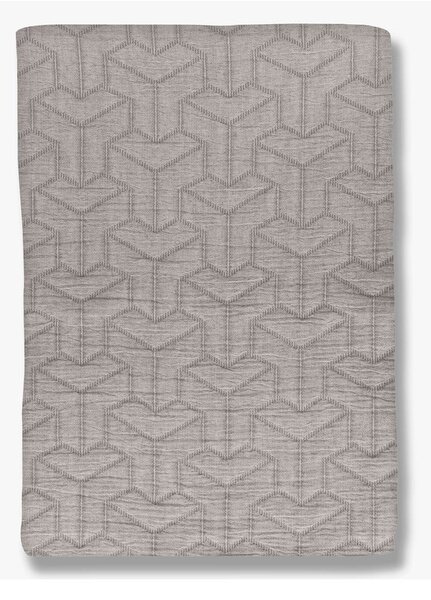Šedý prehoz z recyklovanej bavlny na dvojlôžko 220x250 cm Trio - Mette Ditmer Denmark