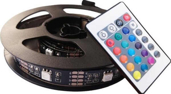 Solight WM504 - SADA 2x LED RGB Pásik pre TV s ovládačom IP65 LED/USB 50cm