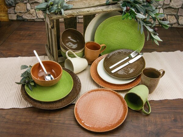 KOMBINOVANÝ SERVIS, 16-dielne, kamenina Creatable - Online Only bytové doplnky, Online Only