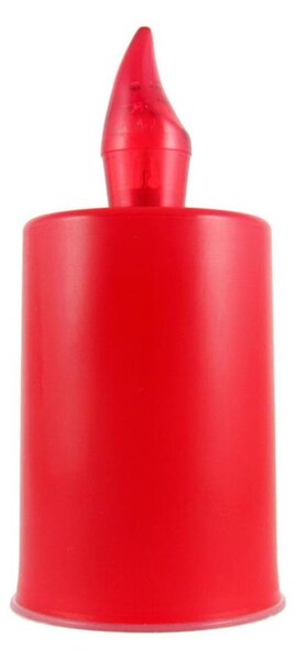LED Sviečka LED/2xAA teplá biela 10,8 cm červená
