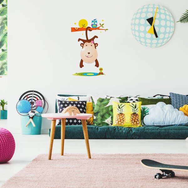 LED Detské nástenné svietidlo MONKEY LED/0,6W/3xAAA