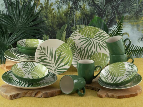 KOMBINOVANÝ SERVIS TROPICANA GRÜN 16-dielne Creatable - Online Only bytové doplnky, Online Only