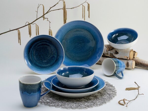 KOMBINOVANÝ SERVIS, 8-dielne, kamenina Creatable - Online Only bytové doplnky, Online Only