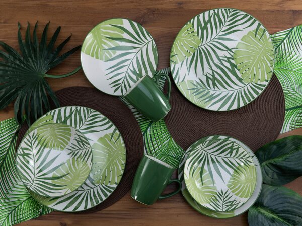 KOMBINOVANÝ SERVIS TROPICANA GRÜN 16-dielne Creatable - Online Only bytové doplnky, Online Only