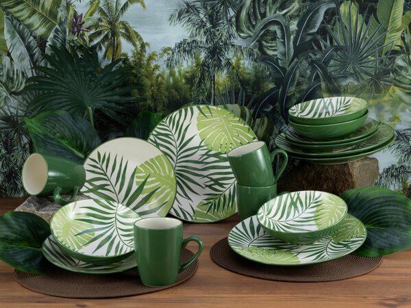 KOMBINOVANÝ SERVIS TROPICANA GRÜN 16-dielne Creatable - Online Only bytové doplnky, Online Only