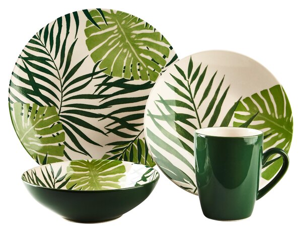 KOMBINOVANÝ SERVIS TROPICANA GRÜN 16-dielne Creatable - Online Only bytové doplnky, Online Only