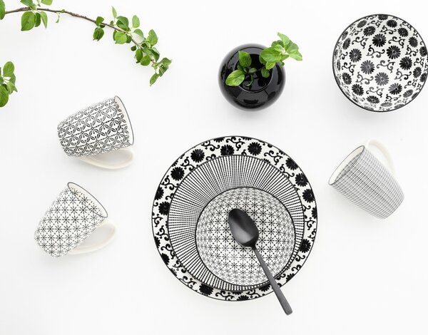 KOMBINOVANÝ SERVIS Luna Black Line 16-dielne Creatable - Online Only bytové doplnky, Online Only
