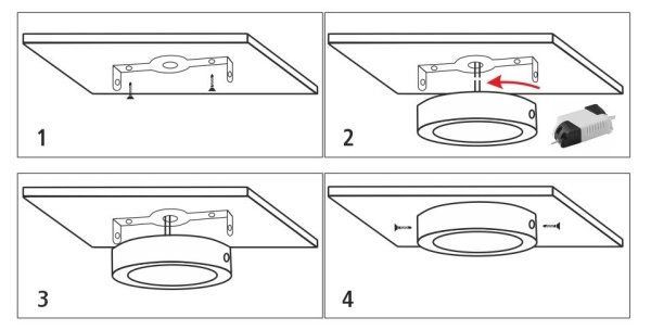LED Stropné svietidlo LED/12W/230V 4200K pr. 16 cm biela