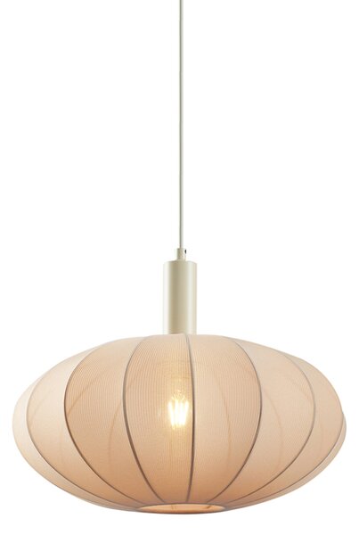 Japandi závesná lampa béžová s látkovým tienidlom - Bida