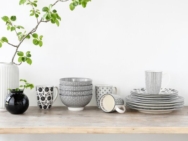 KOMBINOVANÝ SERVIS Luna Black Line 16-dielne Creatable - Online Only bytové doplnky, Online Only