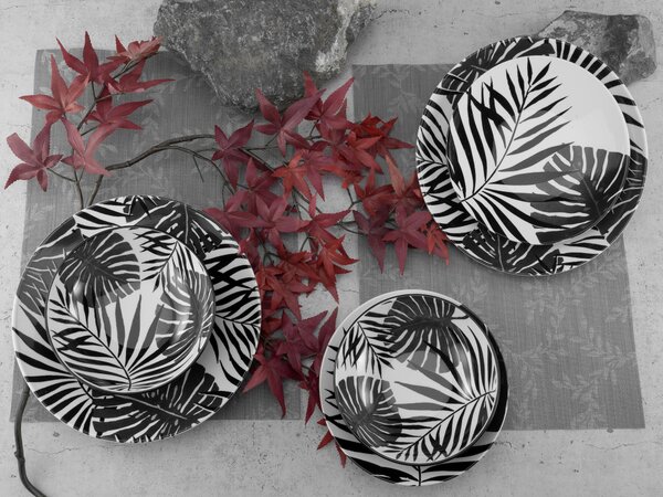 KOMBINOVANÝ SERVIS TROPICANA BLACK 12-dielne Creatable - Online Only bytové doplnky, Online Only