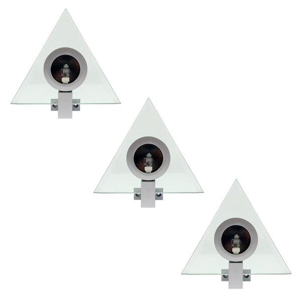 SADA 3x Bodové svietidlo PYRAMID 3xG4/20W/230V/12V