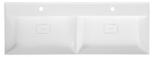 Sapho Sapho, GODIVA dvojumývadlo 119x44cm, liaty mramor, biela, GU119