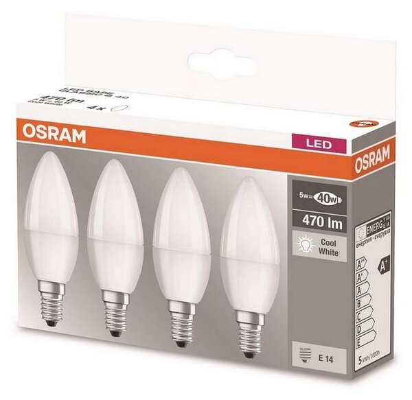 SADA 4xLED Žiarovka E14/5W/230V 4000K - Osram