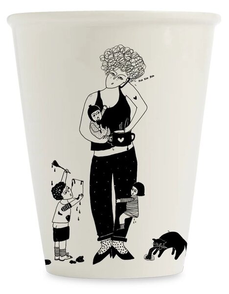 Porcelánový hrnček Mom Life 220 ml