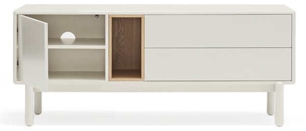 Krémovobiely TV stolík 140x56x40 cm Corvo – Teulat