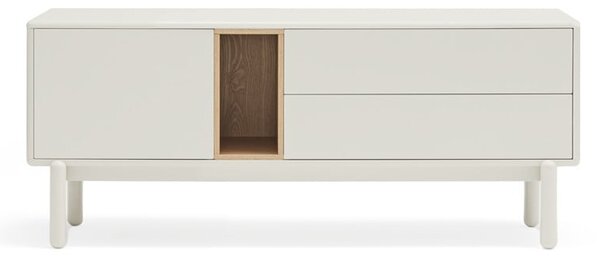 Krémovobiely TV stolík 140x56x40 cm Corvo – Teulat