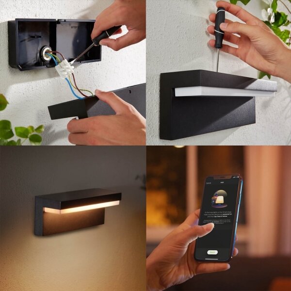 Philips 17456/30/P7 - LED RGB Vonkajšie nástenné svietidlo Hue NYRO LED/13,5W/230V