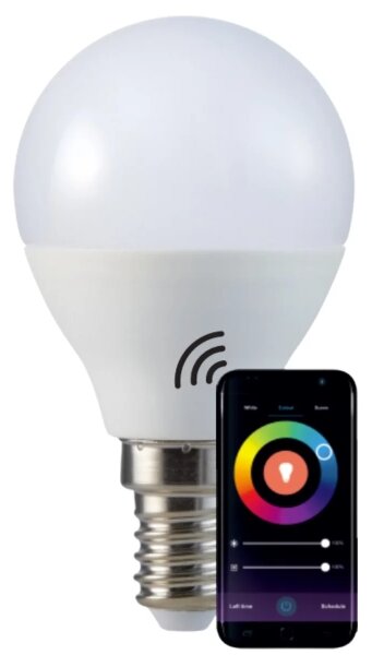 RGBW LED Stmievateľná žiarovka G45 E14/5,5W/230V 2700-6500K Wi-Fi Tuya
