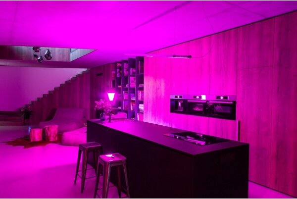 Immax NEO 07712CDO-SADA 3xLED RGB Stmievateľná žiarovka E27/9W/230V Wi-Fi Tuya+DO