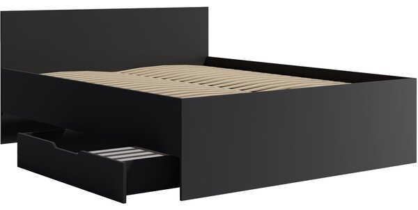MEBLINE Posteľ 160x200 MAXIS 04 čierna