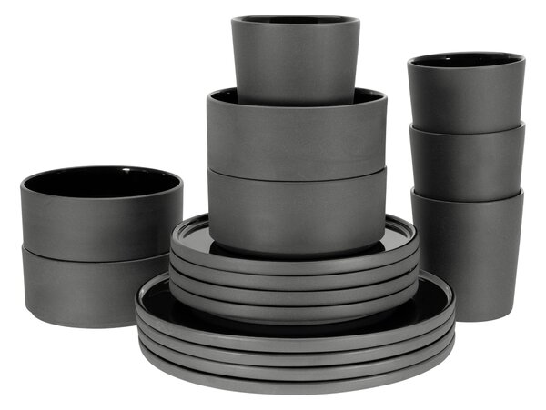 KOMBINOVANÝ SERVIS, 16-dielne, kamenina Creatable - Online Only bytové doplnky, Online Only