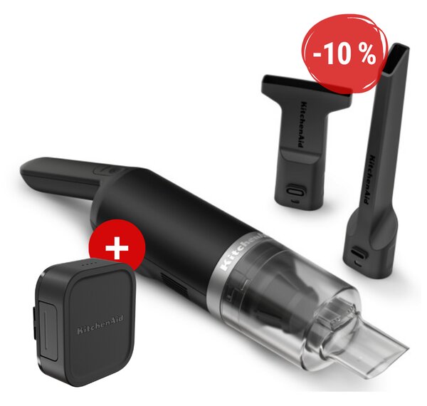 Bezdrôtový kuchynský vysávač KitchenAid 5KKVR121BM GO, s batériou