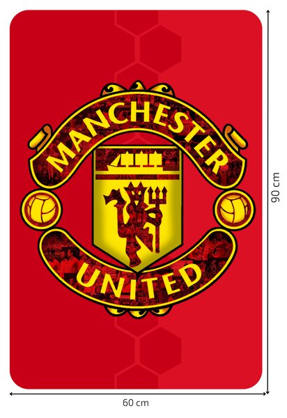 60x90cm Manchester United FC - textilná nálepka na stenu