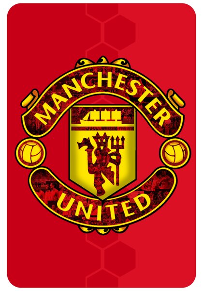 60x90cm Manchester United FC - textilná nálepka na stenu