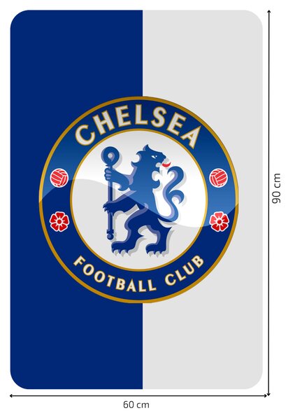 60x90cm Chelsea FC - textilná nálepka na stenu