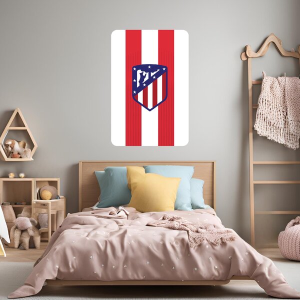 60x90cm Atlético Madrid - textilná nálepka na stenu
