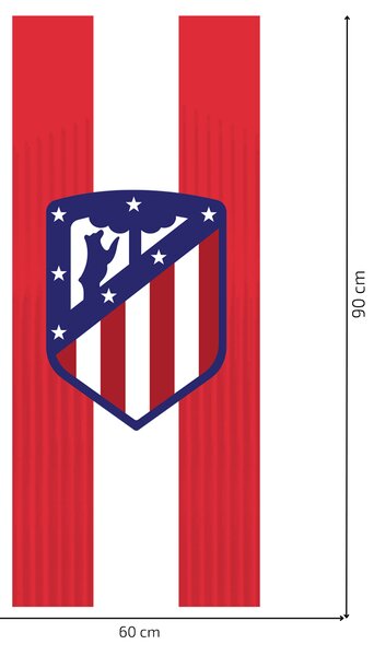 60x90cm Atlético Madrid - textilná nálepka na stenu
