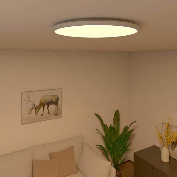 Calex Stropné svietidlo Smart Halo LED, Ø 40 cm, Biela / opálová, Obývacia izba / jedáleň, Plast, Moderný, Závesné svietidlo