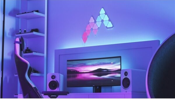 Nanoleaf NL48-1001TW-10PK - SADA 10x LED RGB Stmievateľný panel TRIANGLES LED/0,5