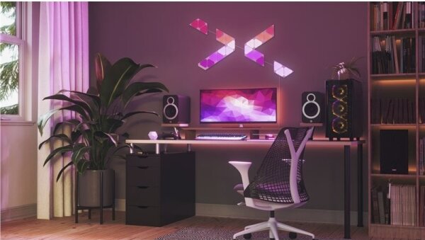 Nanoleaf NL48-1001TW-10PK - SADA 10x LED RGB Stmievateľný panel TRIANGLES LED/0,5