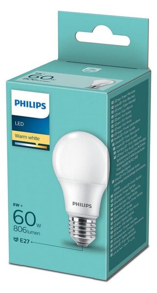 LED Žiarovka Philips A60 E27/8W/230V 2700K