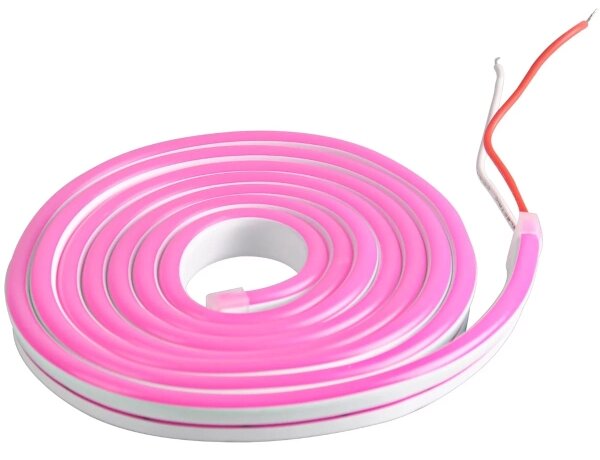 LED Pásik NEON 2 m LED/17W/12V IP65 ružová