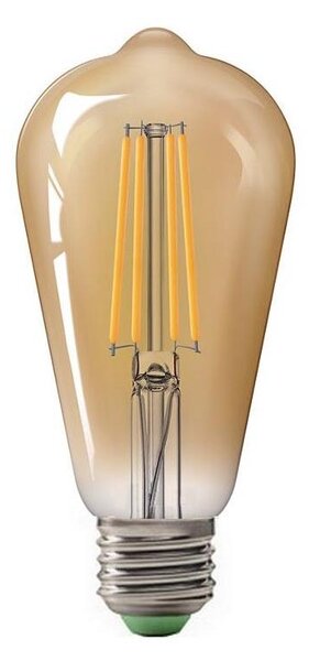 LED Žiarovka CLASIC AMBER ST64 E27/10W/230V 2200K - Brilagi