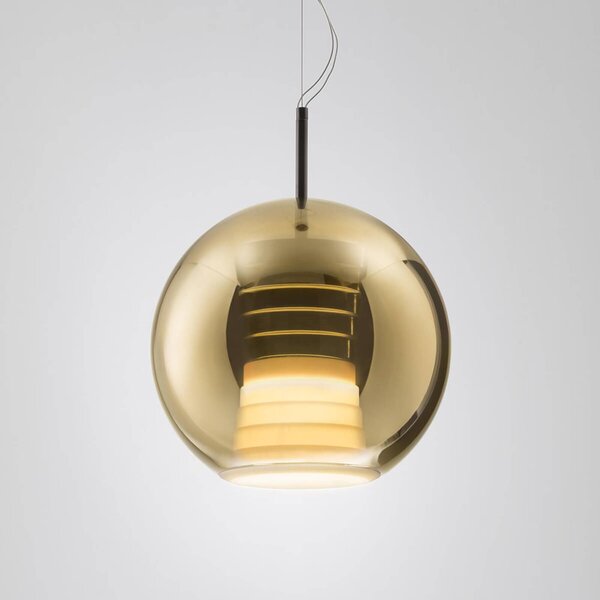 Fabbian Beluga Royal závesná LED lampa zlatá 30 cm
